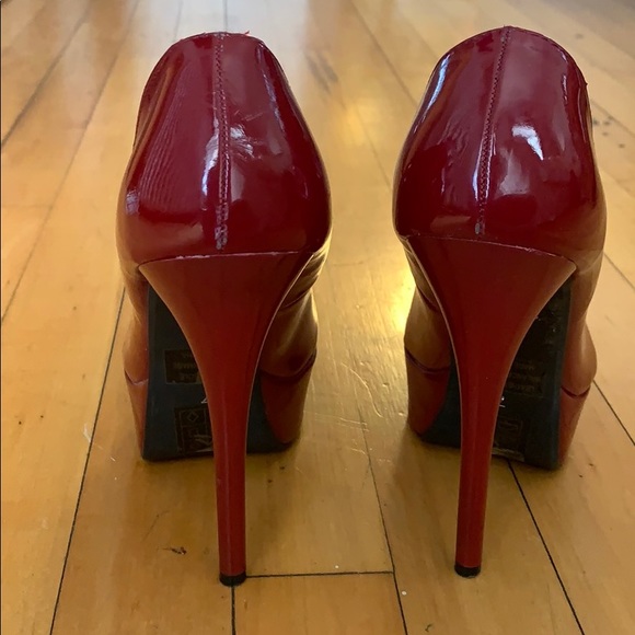 Ruby Red heels - Picture 2 of 3